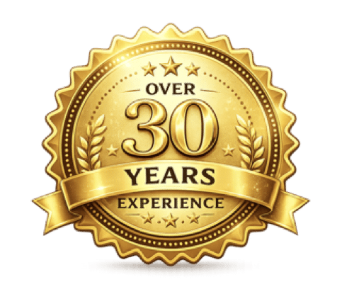 Over 30 years Experience