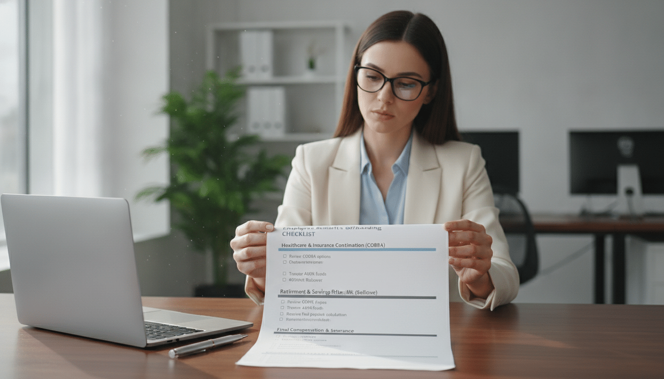 benefits offboarding checklist staffing